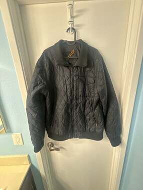 Helix Men's Diamond Quilted Bomber Jacket